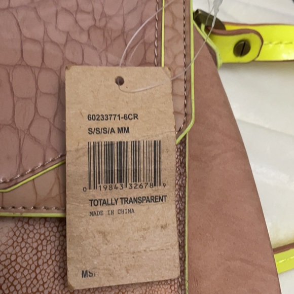 New Rachel Roy neon yellow and tan handbag - Picture 7 of 8